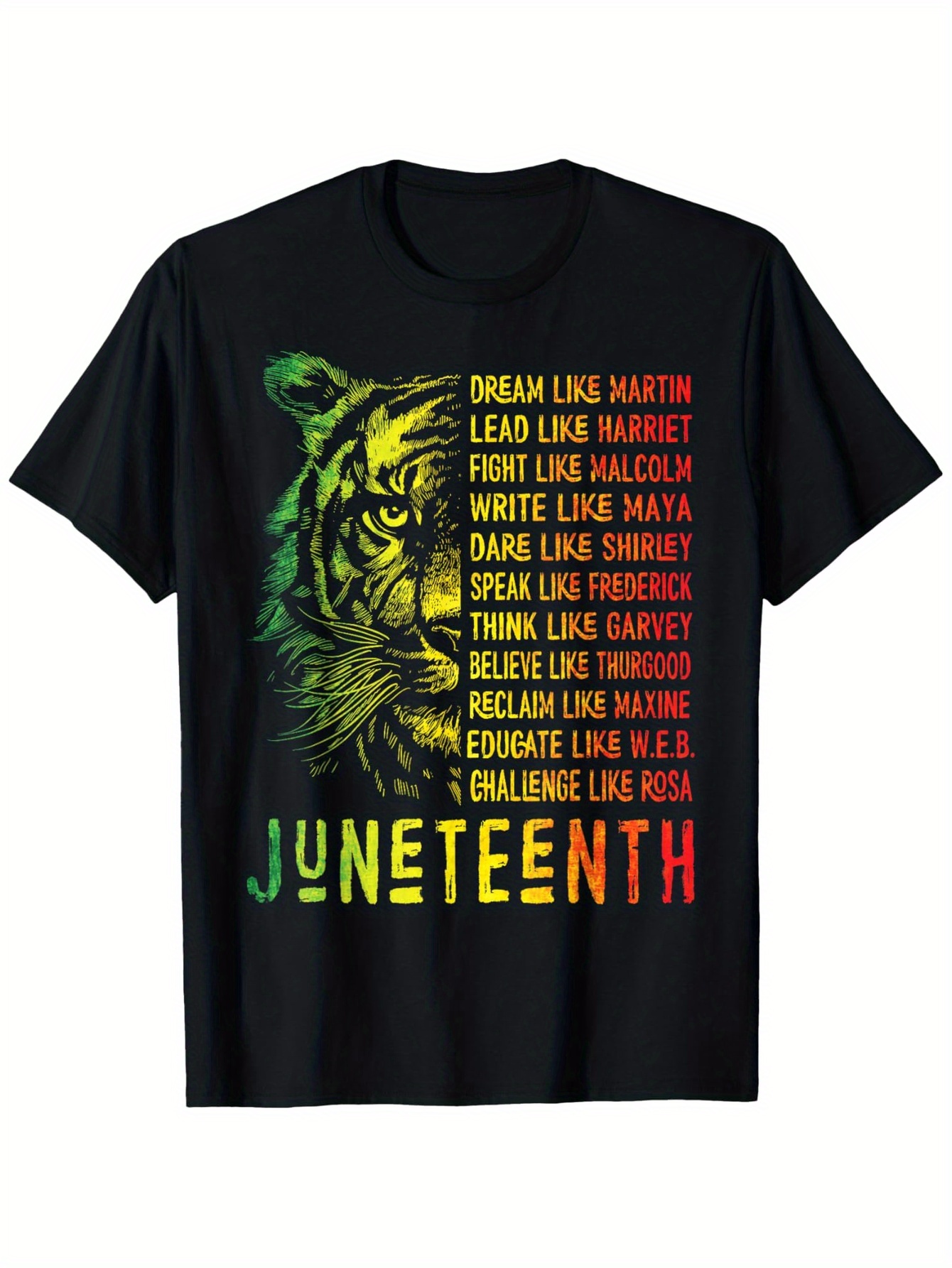 Street Fashion History - Juneteenth シャツ Dream Like Leaders ブラック