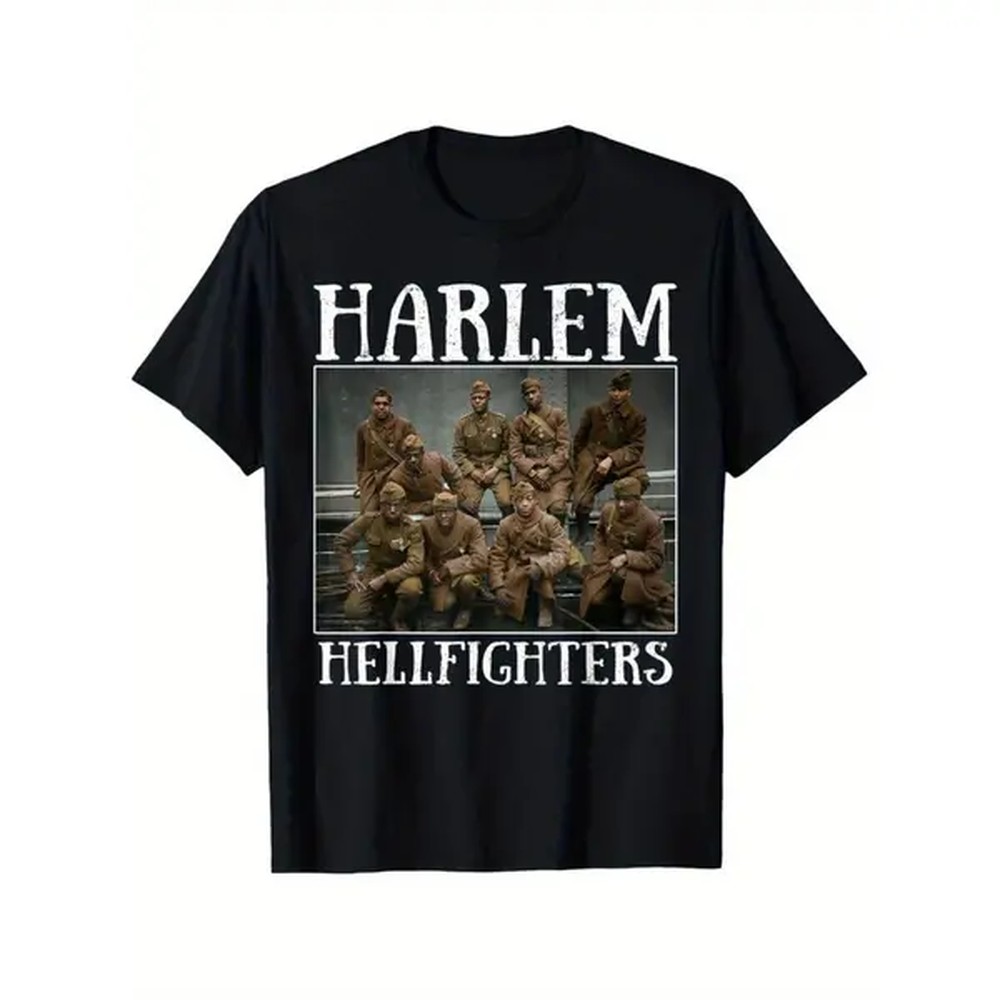 Street Fashion History - 100%コットン ゴルフギフトTシャツ メンズ＆レディース ハーレム・ヘルファイターズシャツ アフリカ系アメリカ人 黒人歴史Tシャツ