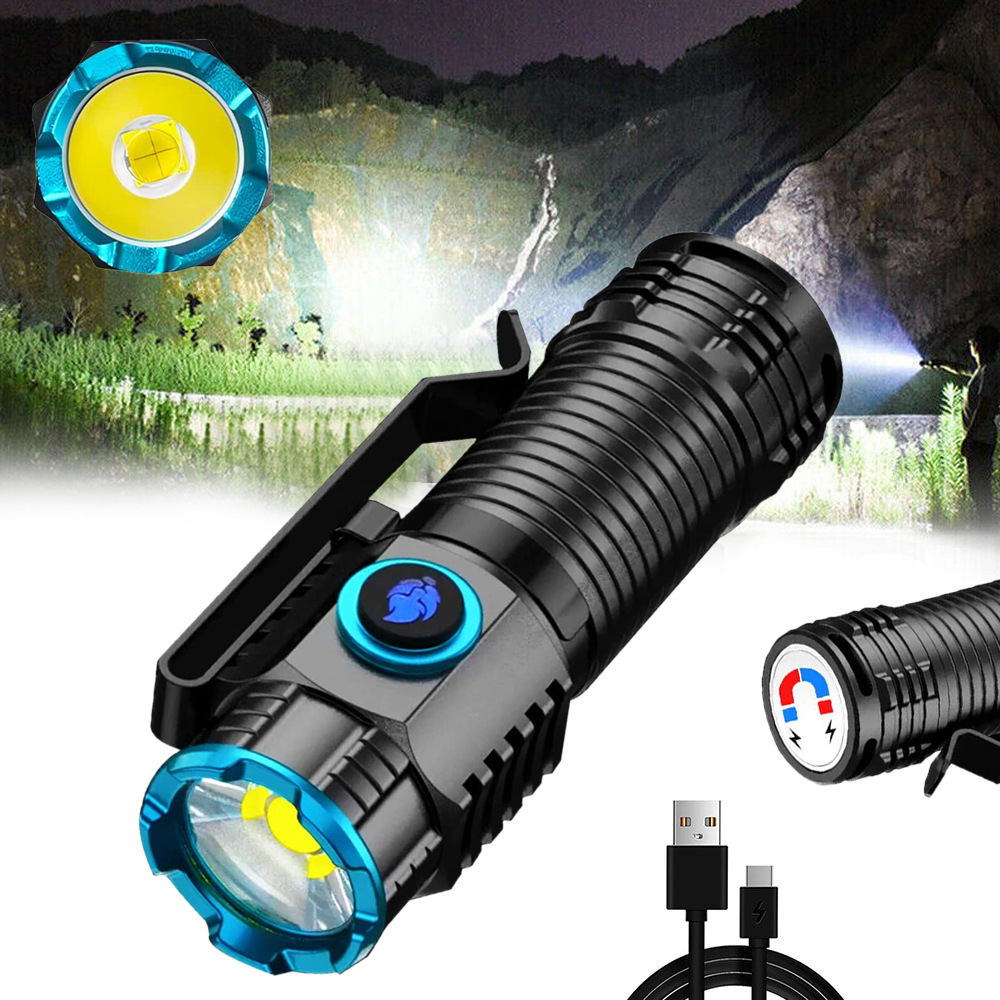 強力な XHP50 LED 懐中電灯ミニ EDC ペンクリッ - Street Fashion Blog のレビューと価格