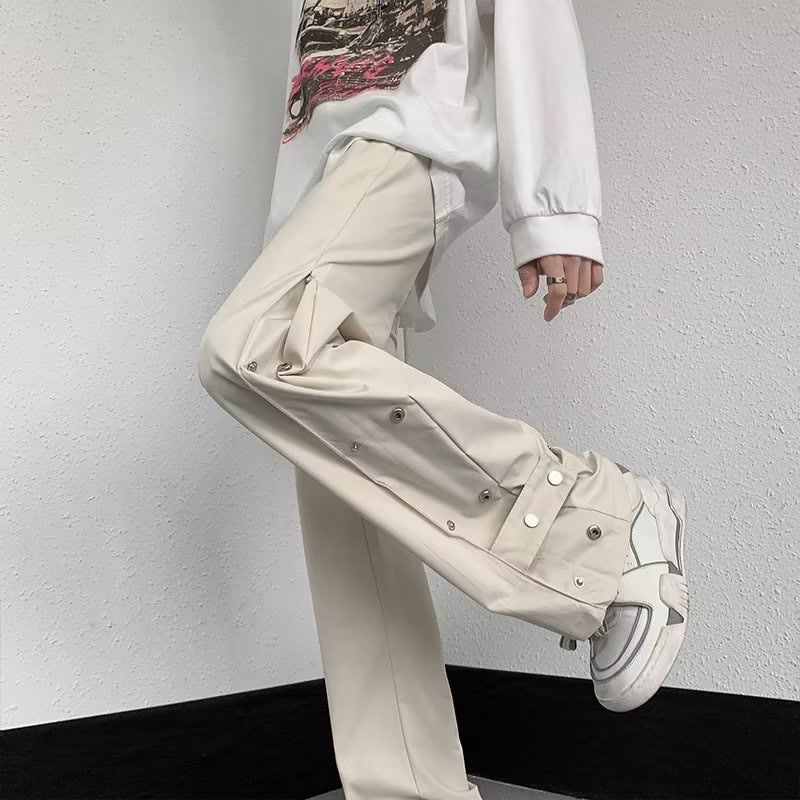 メンズアメリカンストリートウェアカーゴパンツ、バギーストレー - Techwear Pants Tactical のレビューと価格