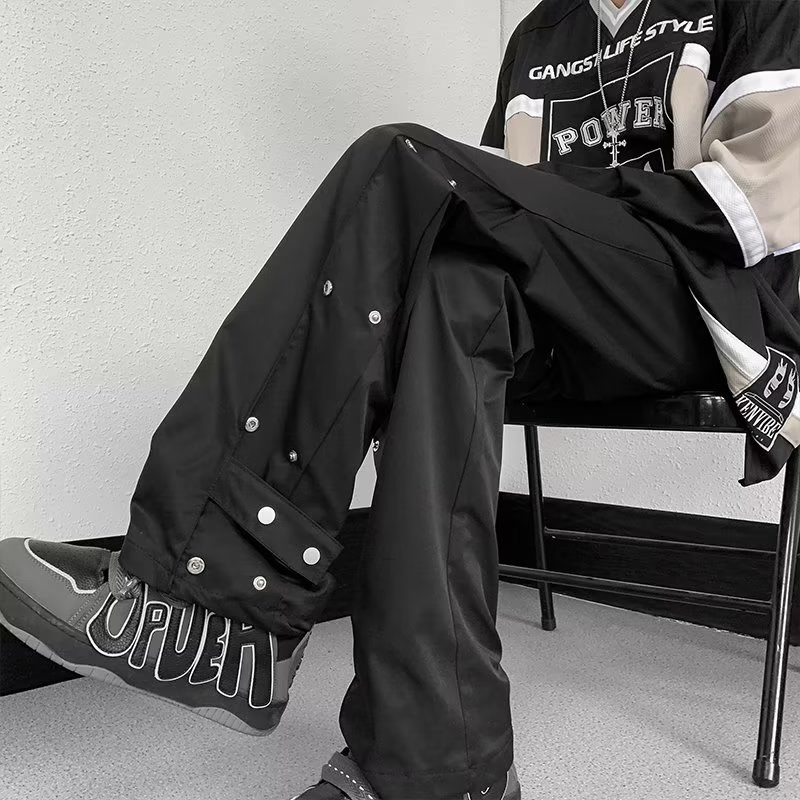 メンズアメリカンストリートウェアカーゴパンツ、バギーストレー - Techwear Pants Tactical のレビューと価格