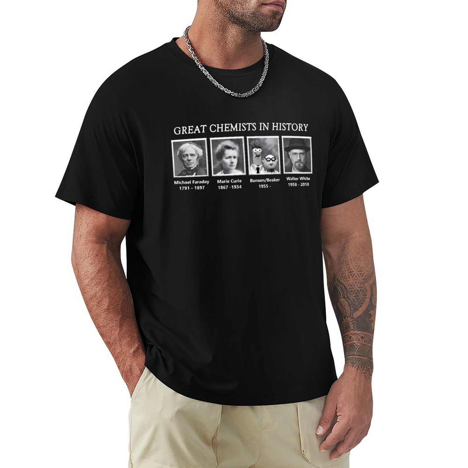 歴代の偉大な化学者 Tシャツ ストリートファッション カジュ - Street Fashion History のレビューと価格