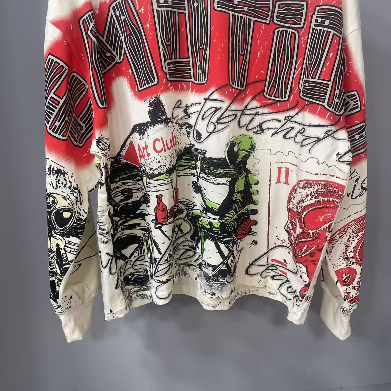高品質デザイナー MIXED-EMOTION 長袖Tシャツ  - Street Fashion Tshirt のレビューと価格