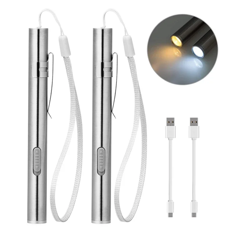 ミニポータブル LED ペンライト懐中電灯 USB 充電式医 - Street Fashion Blog のレビューと価格