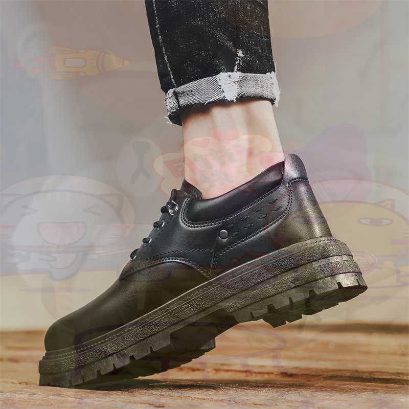 ダーク天然皮革ファッショントレーナーテニスメンズスニーカーフ - Street Fashion Guys のレビューと価格