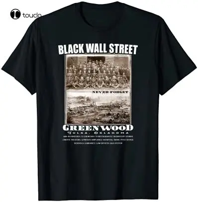 黒のユニセックスウォールストリートTシャツ,パーソナライズさ - Street Fashion History のレビューと価格