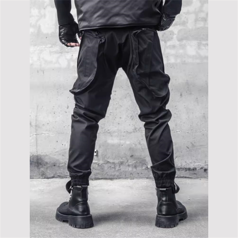 メンズジッパーポケットカーゴパンツ、タクティカルテクウェア、 - Techwear Pants Tactical のレビューと価格