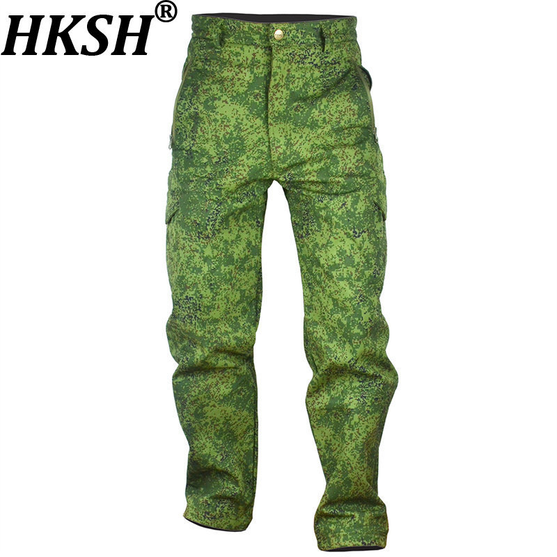 HKSH 秋冬新作メンズファッションハイストリート迷彩厚手フ - Techwear Pants Tactical のレビューと価格