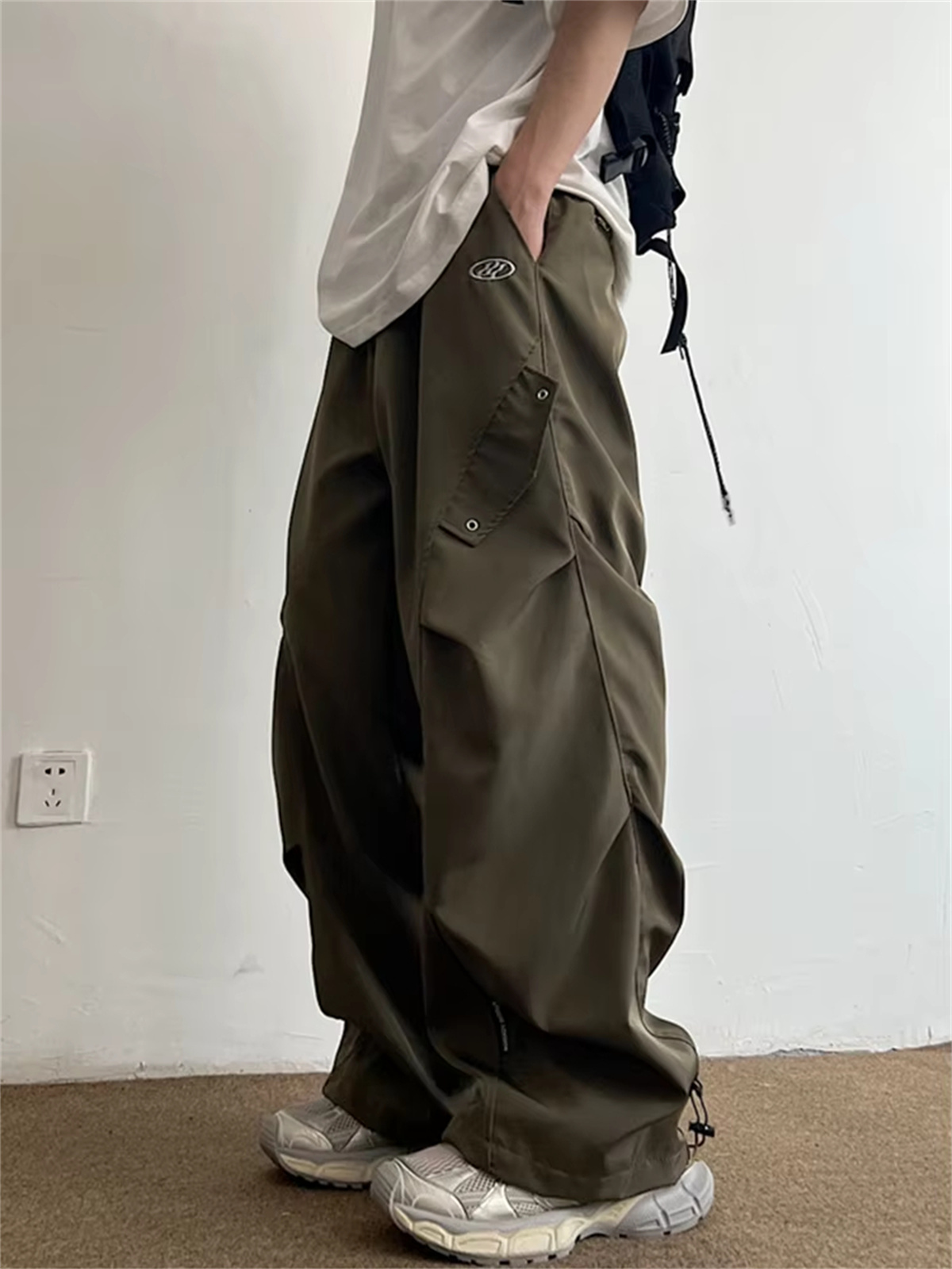 Techwear パラシュートカーゴパンツ男性ヒップホップワ - Techwear Pants Tactical のレビューと価格