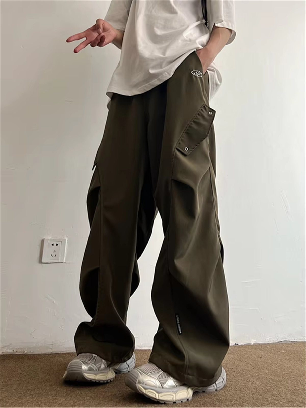 Techwear パラシュートカーゴパンツ男性ヒップホップワ - Techwear Pants Tactical のレビューと価格