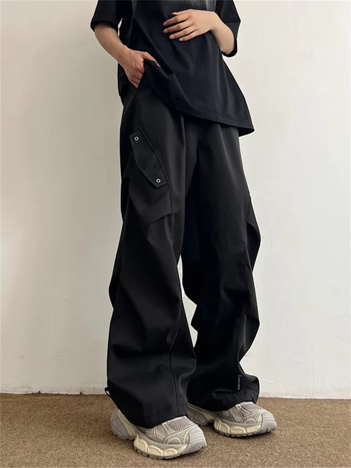 Techwear パラシュートカーゴパンツ男性ヒップホップワ - Techwear Pants Tactical のレビューと価格