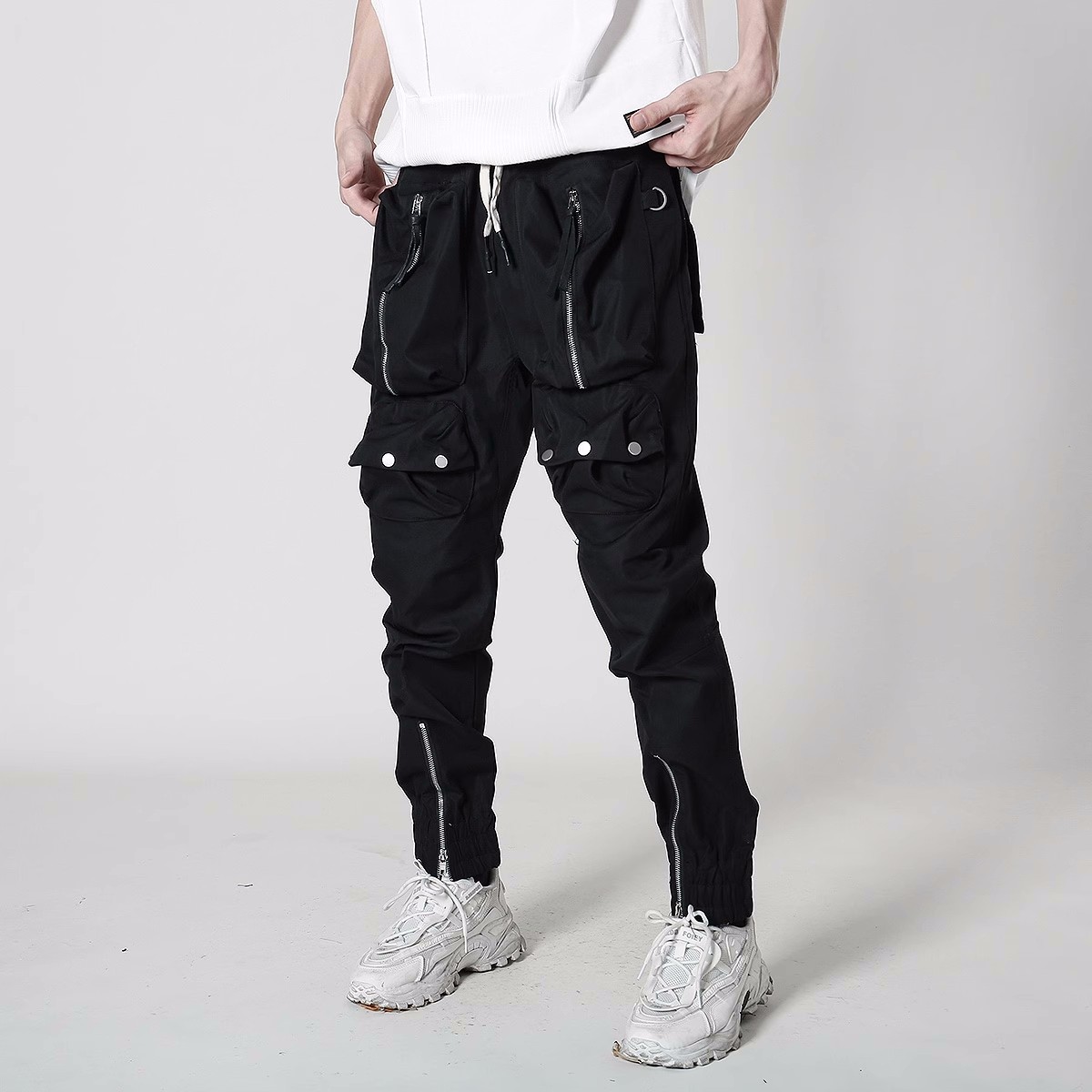 Techwear-メンズタクティカルカーゴパンツ,多機能タク - Techwear Pants Tactical のレビューと価格