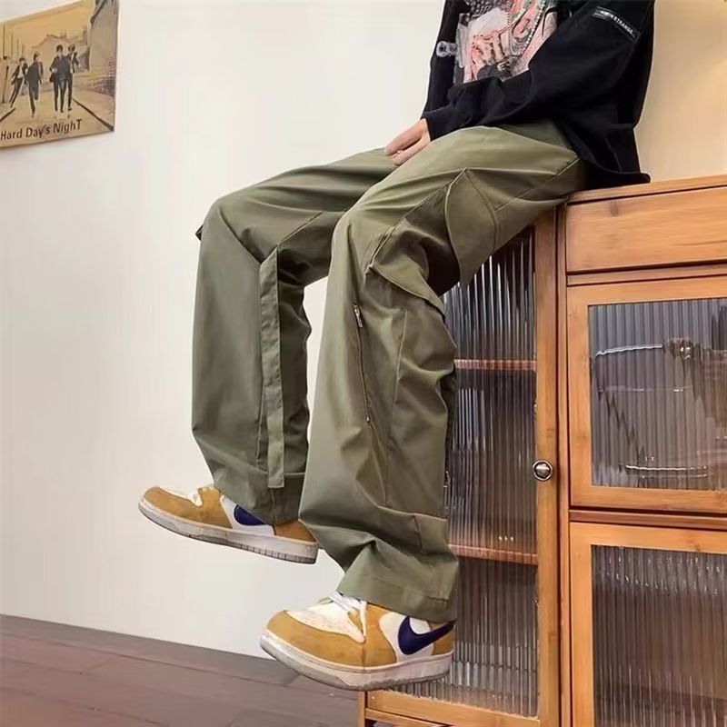 メンズサマージッパーカーゴパンツ ストリートウェア ストレー - Techwear Pants Tactical のレビューと価格
