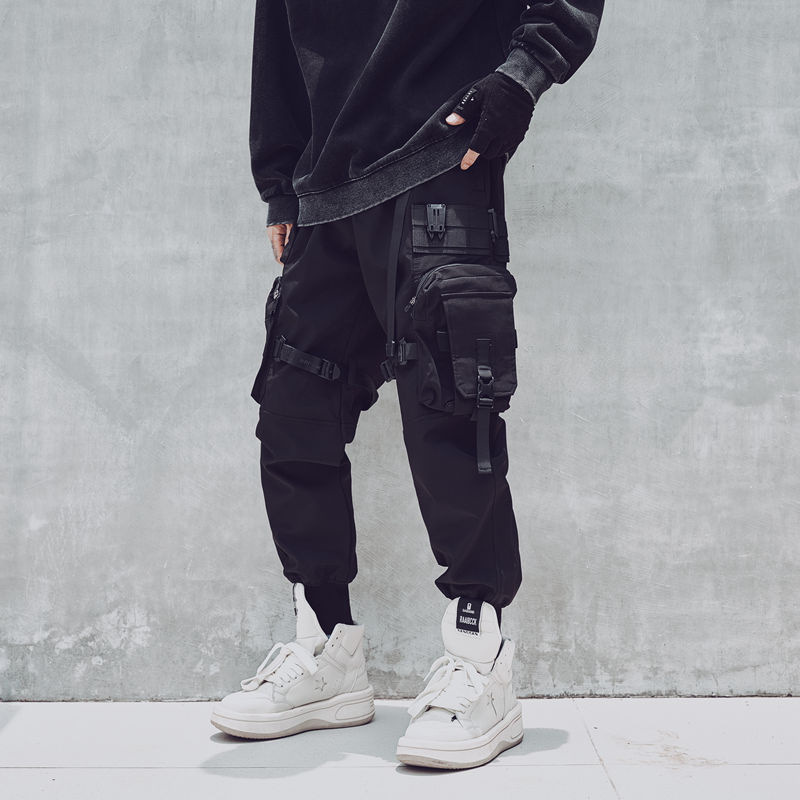 メンズマルチポケット機能ジョギングパンツ,伸縮性ウエストパン - Techwear Pants Tactical のレビューと価格