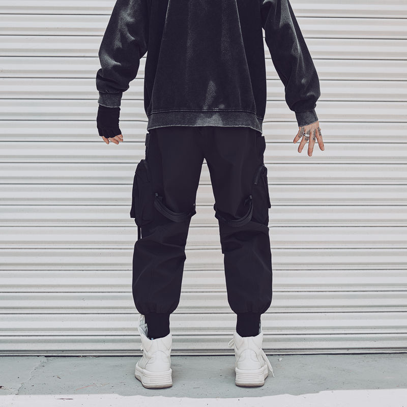 メンズマルチポケット機能ジョギングパンツ,伸縮性ウエストパン - Techwear Pants Tactical のレビューと価格